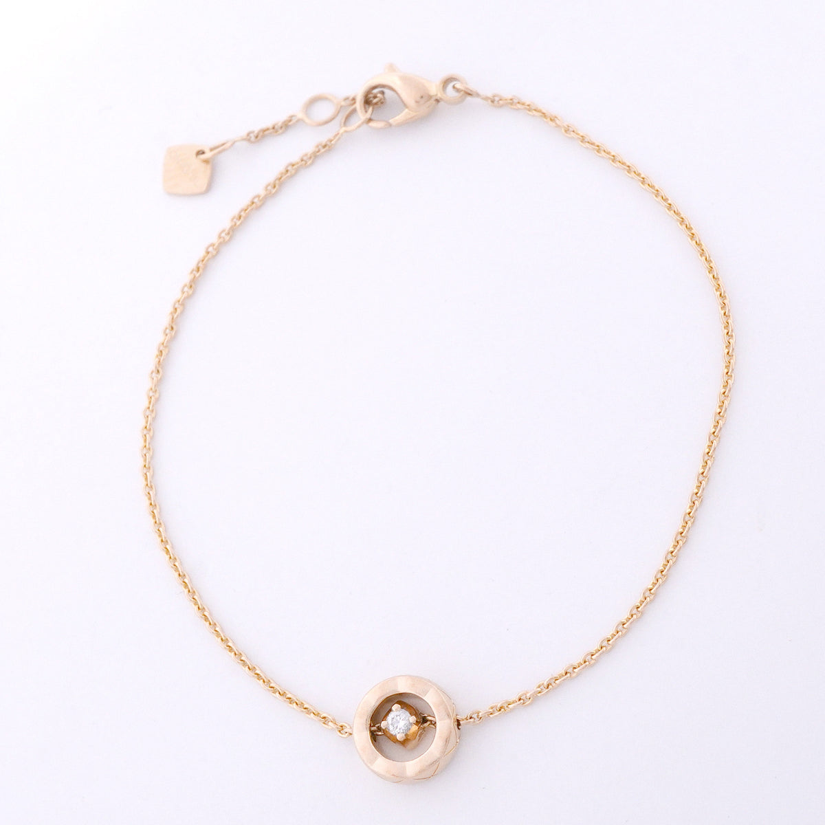 【6jhb0615】シャネル ブレスレット ココクラッシュ/ベージュゴールド 1PD K18PG ピンクゴールド ダイヤモンド【中古】レディース