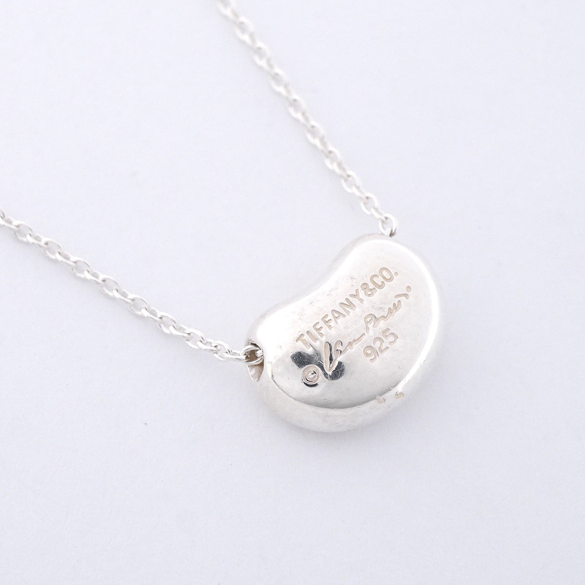 【6jhb0617】ティファニー ネックレス ビーン シルバー925【中古】レディース