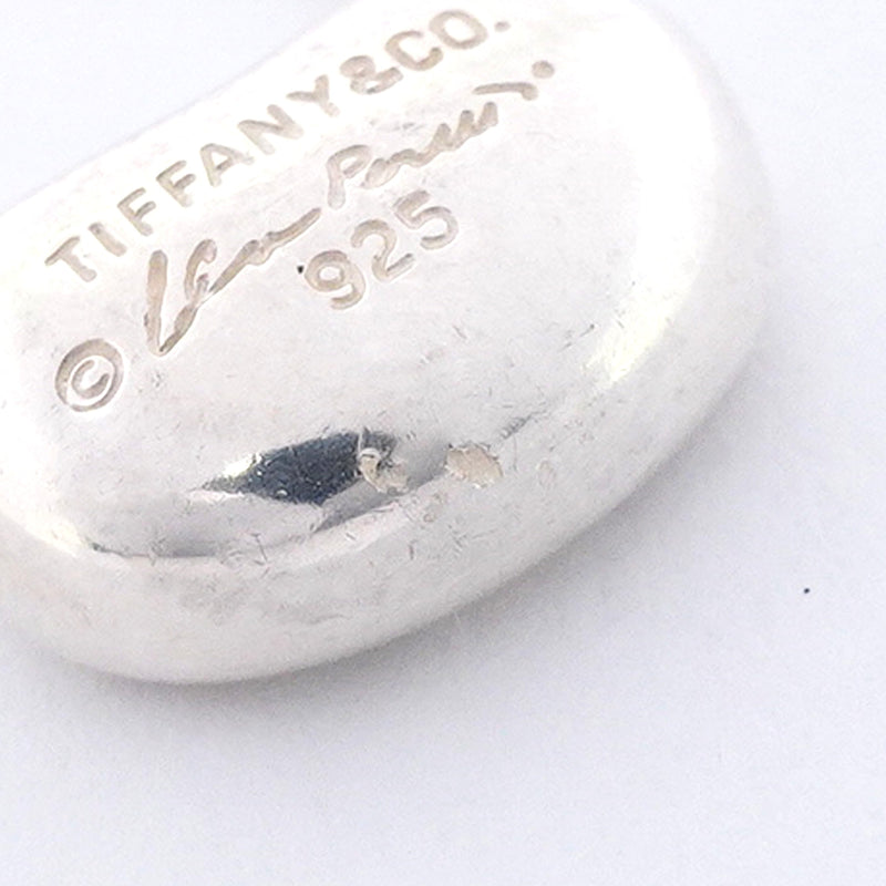 【6jhb0617】ティファニー ネックレス ビーン シルバー925【中古】レディース