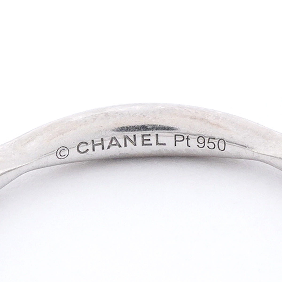 【6jhb0622】シャネル リング カメリア Pt950 プラチナ ダイヤモンド ＃52【中古】レディース