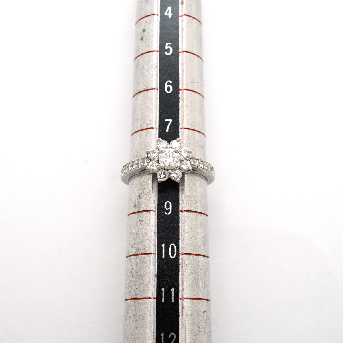 【6jhb0626】ティファニー リング フローラ Pt950 プラチナ ダイヤモンド 8号【中古】レディース