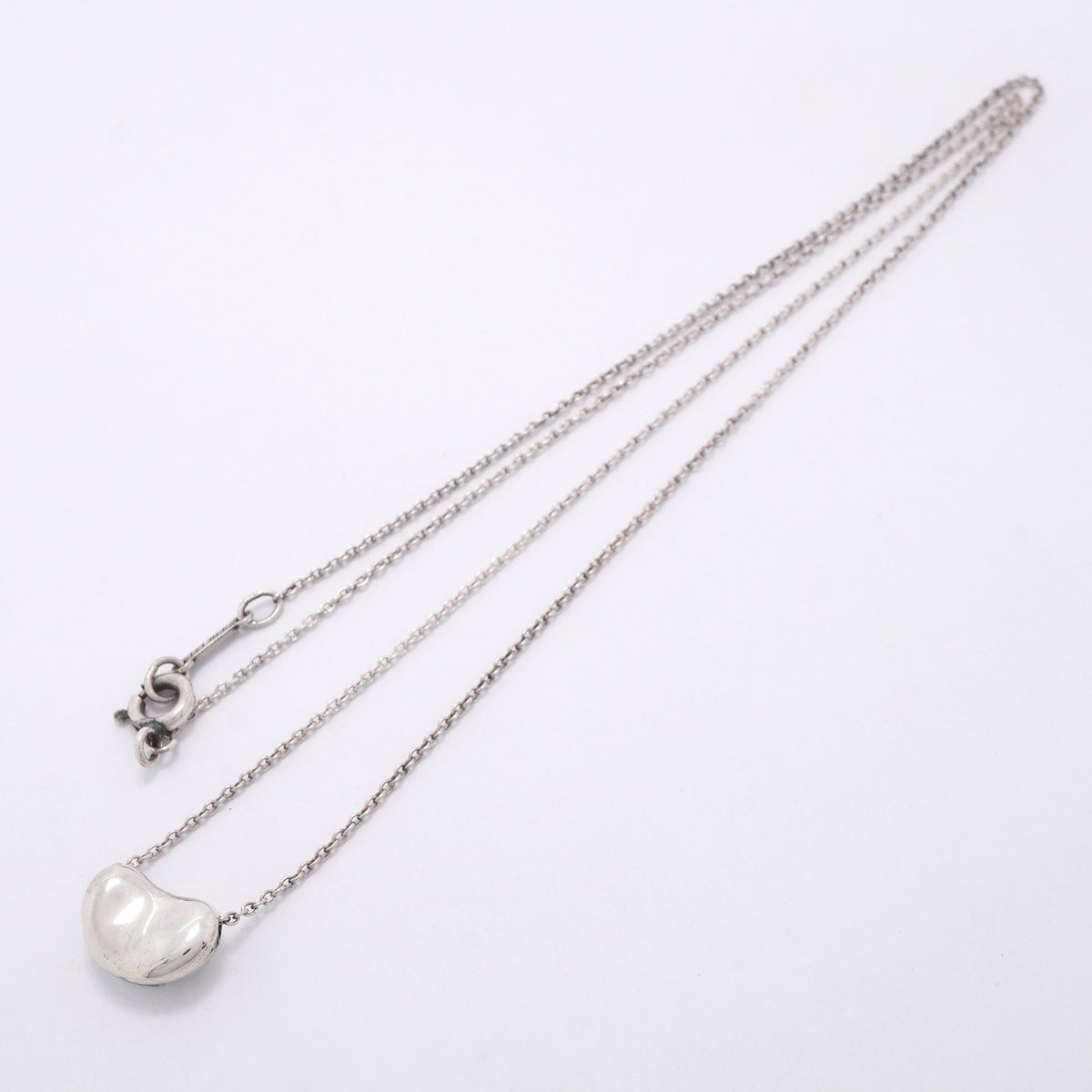 【6jhb0635】ティファニー ネックレス ビーン シルバー925【中古】レディース