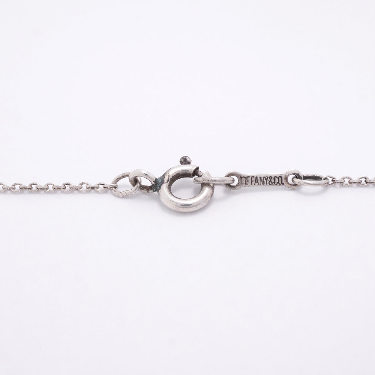 【6jhb0635】ティファニー ネックレス ビーン シルバー925【中古】レディース