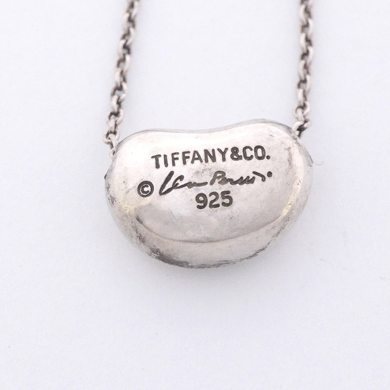 【6jhb0635】ティファニー ネックレス ビーン シルバー925【中古】レディース