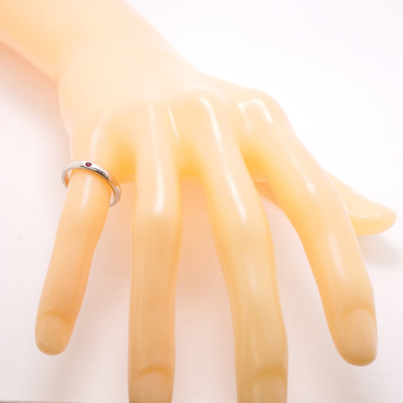【6jhb0640】ティファニー リング スタッキングバンド シルバー925 ルビー レッド 9号【中古】レディース