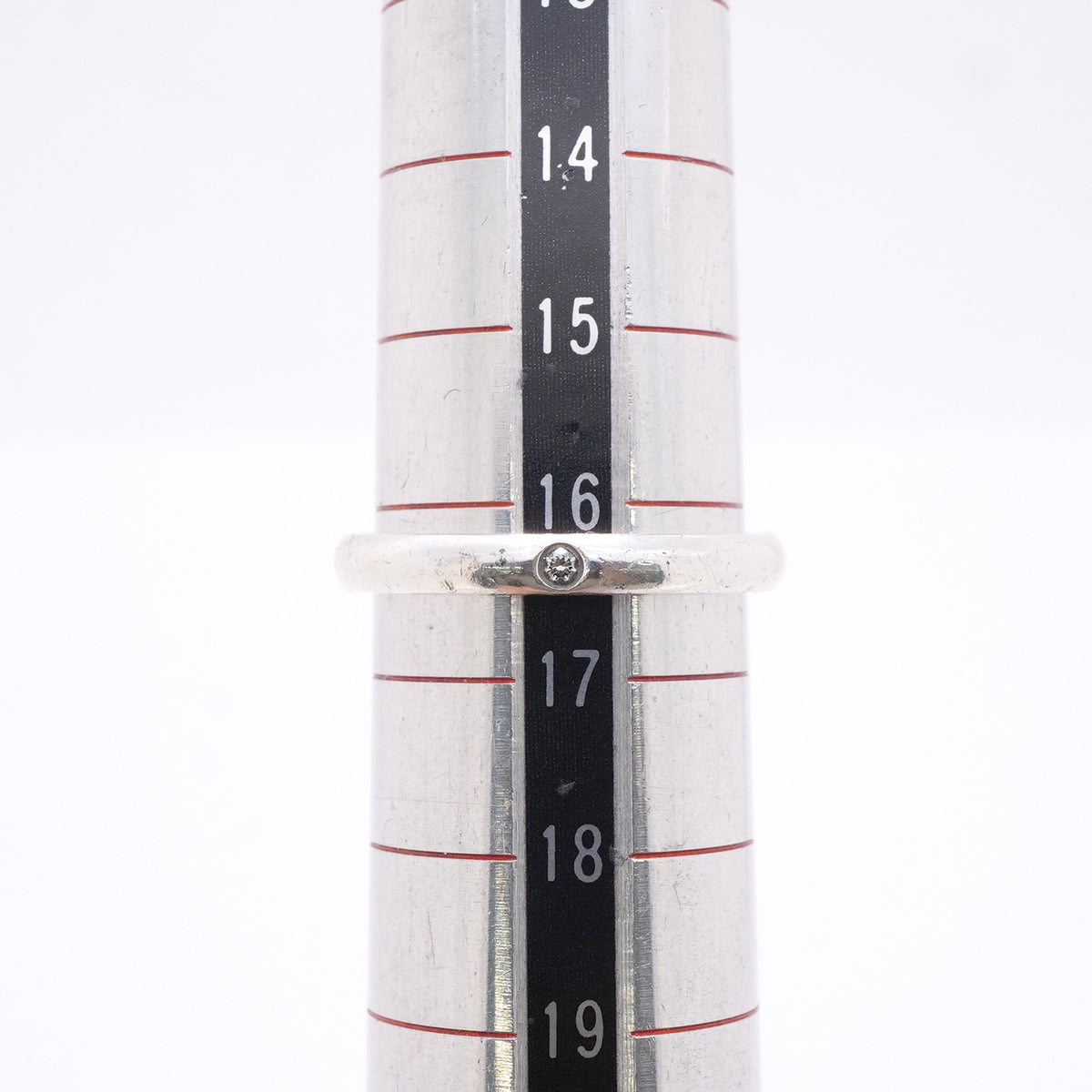 【6jhb0642】ティファニー リング スタッキングバンド 1PD シルバー925 ダイヤモンド 16.5号【中古】レディース