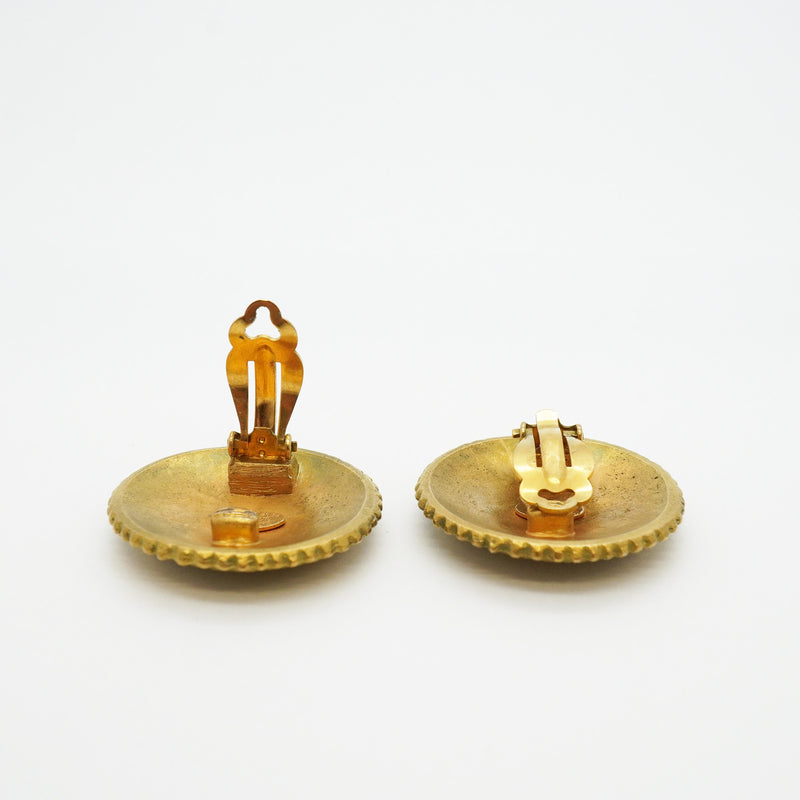【6jhb0648】シャネル イヤリング ヴィンテージ シャネルロゴ GPメッキ ゴールド【中古】レディース