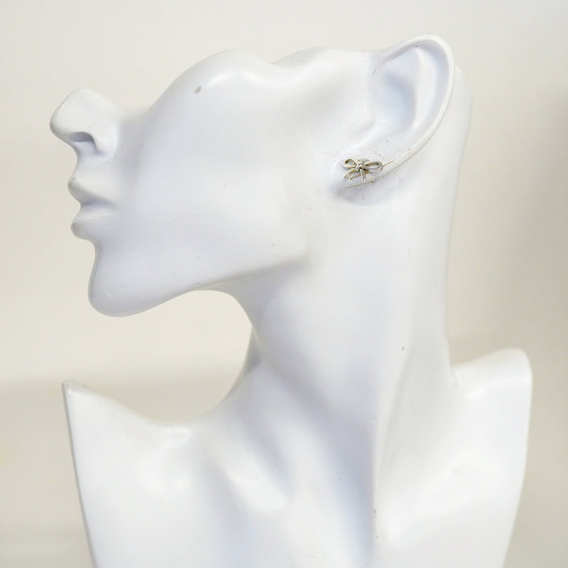 【6jhb0654】ティファニー ピアス ボウリボン シルバー925【中古】レディース