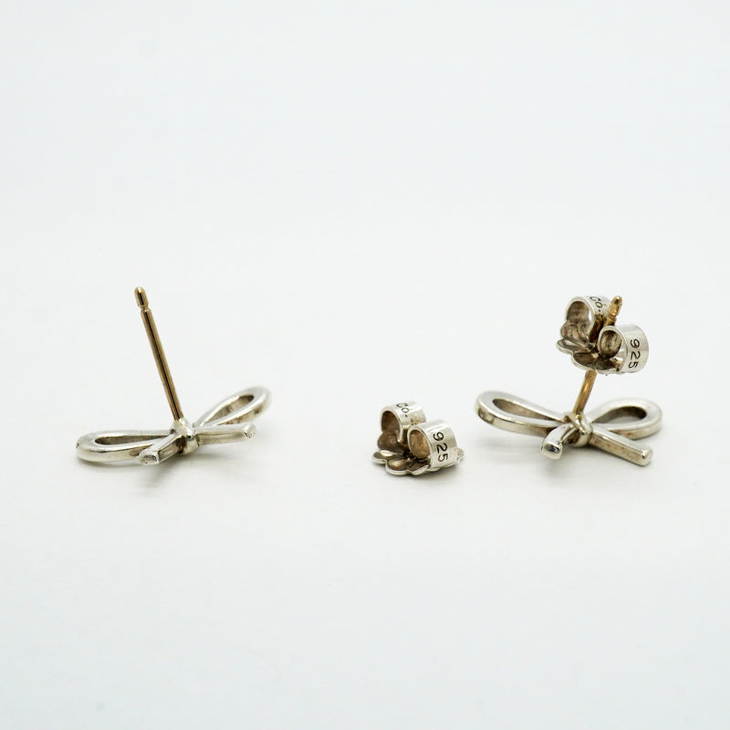 【6jhb0654】ティファニー ピアス ボウリボン シルバー925【中古】レディース