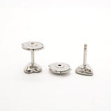 【6jhb0662】カルティエ ピアス ミニハート K18WG ホワイトゴールド ダイヤモンド【中古】レディース
