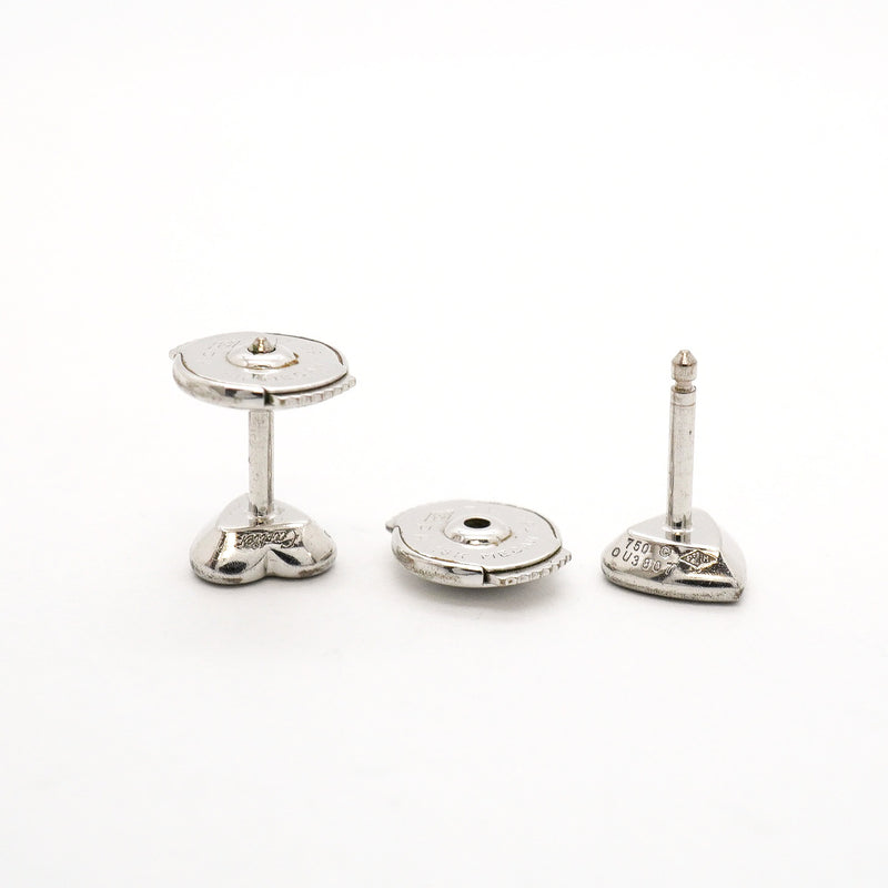 【6jhb0662】カルティエ ピアス ミニハート K18WG ホワイトゴールド ダイヤモンド【中古】レディース