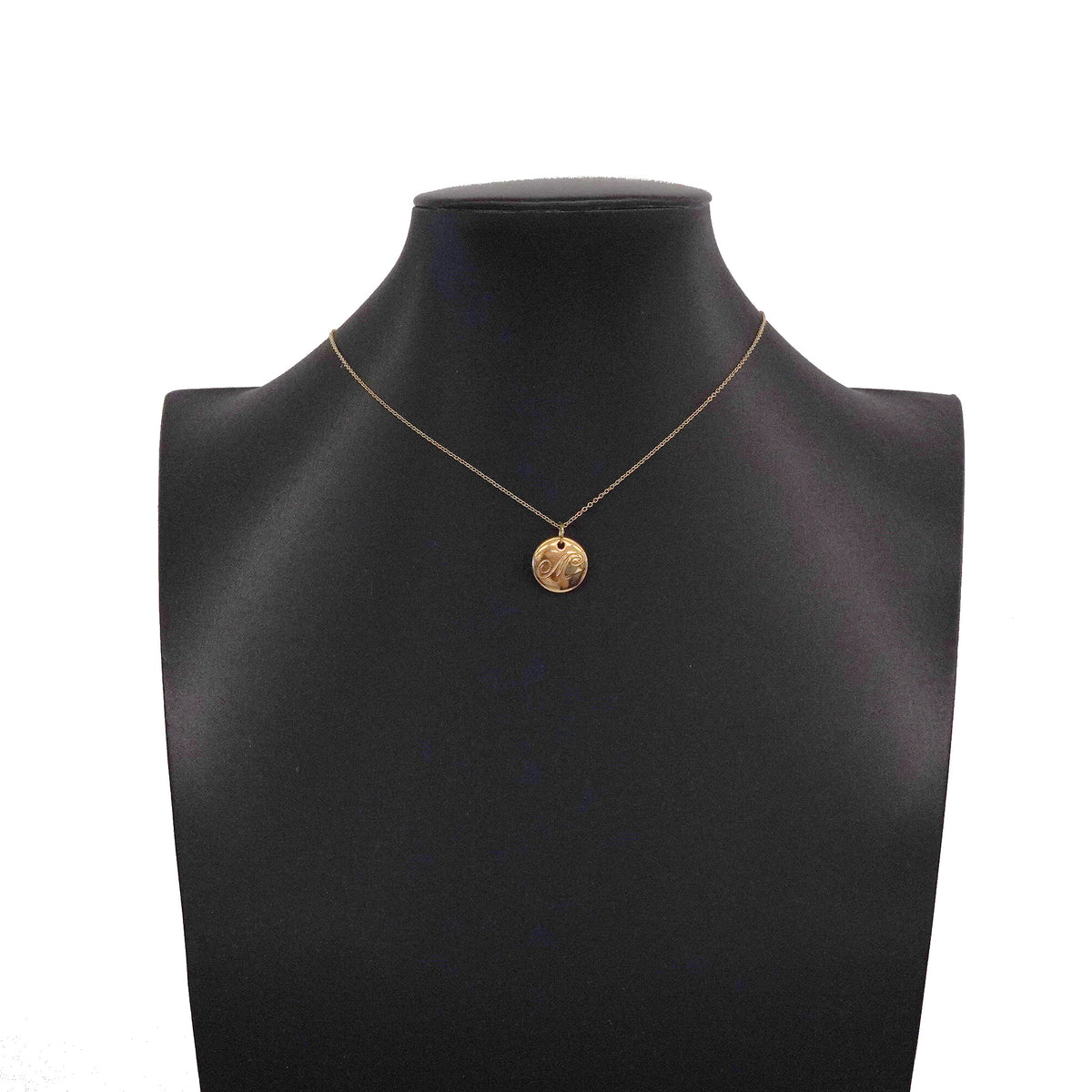 【6jhb0664】ティファニー ネックレス ノーツ/レター K18YG イエローゴールド【中古】レディース