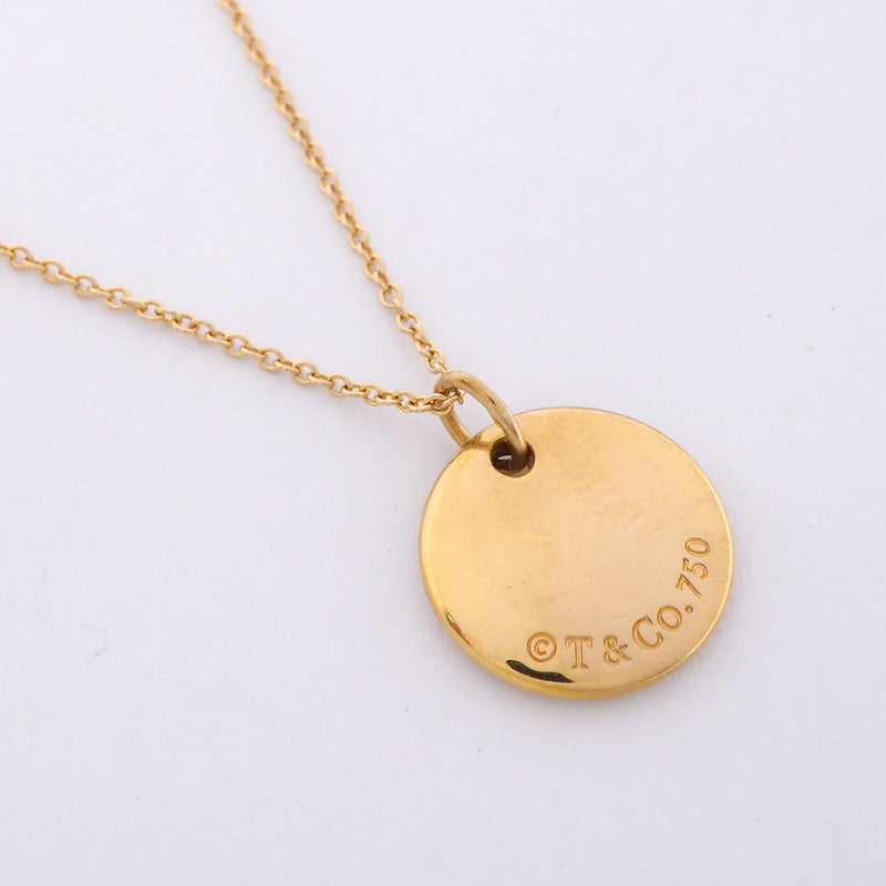 【6jhb0664】ティファニー ネックレス ノーツ/レター K18YG イエローゴールド【中古】レディース