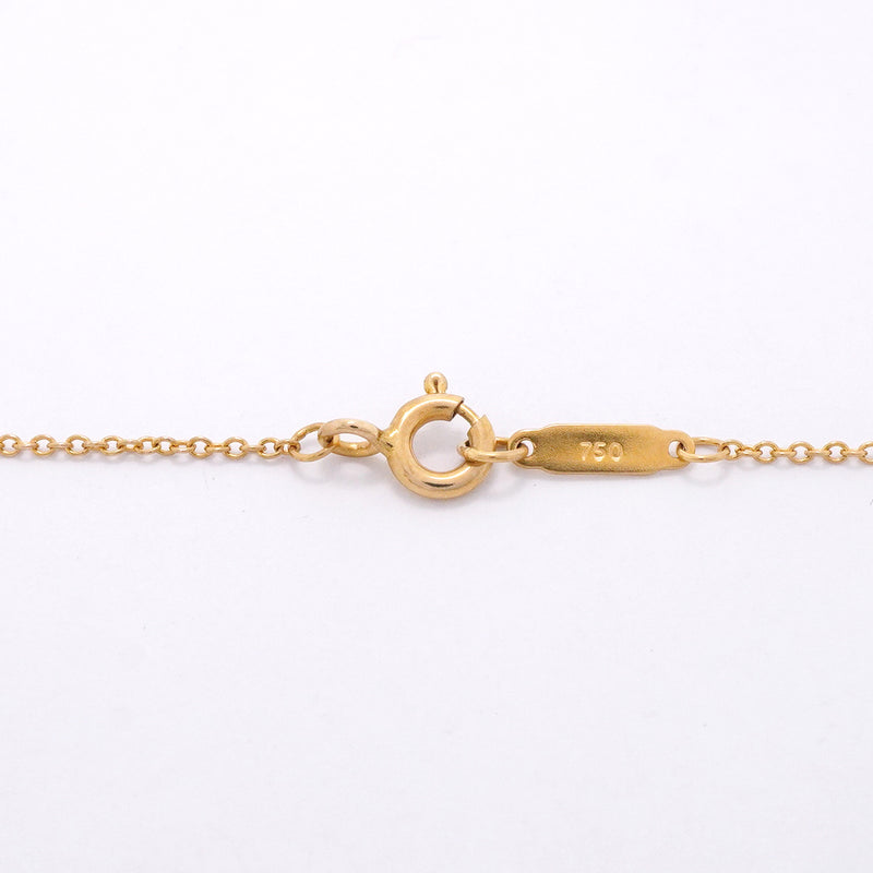【6jhb0664】ティファニー ネックレス ノーツ/レター K18YG イエローゴールド【中古】レディース