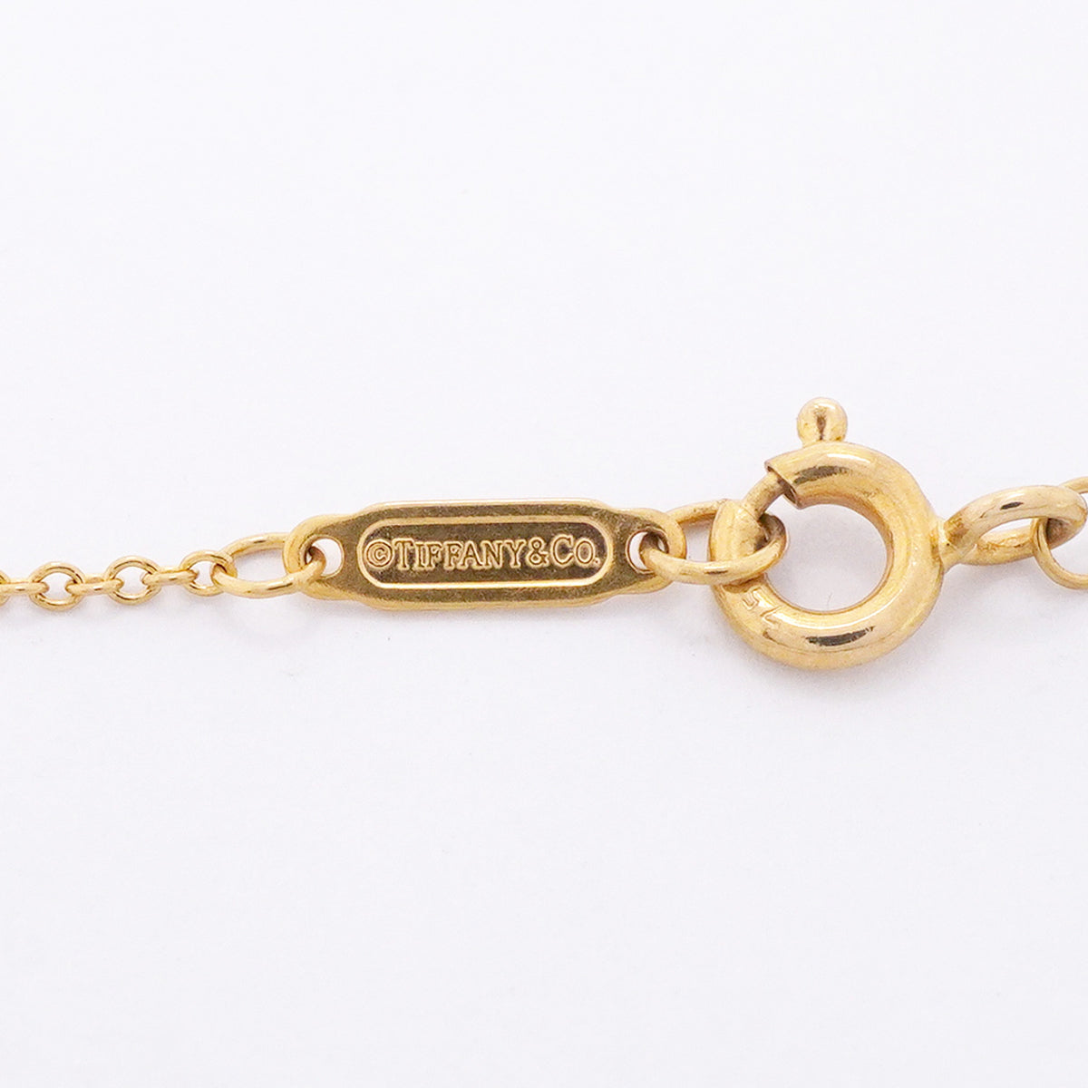 【6jhb0664】ティファニー ネックレス ノーツ/レター K18YG イエローゴールド【中古】レディース