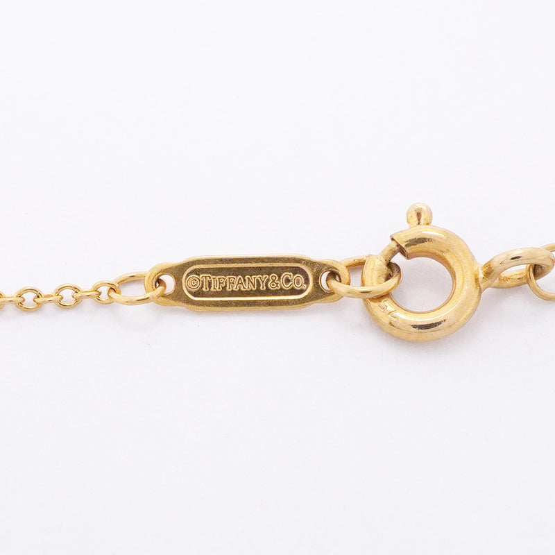 【6jhb0664】ティファニー ネックレス ノーツ/レター K18YG イエローゴールド【中古】レディース
