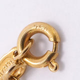 【6jhb0664】ティファニー ネックレス ノーツ/レター K18YG イエローゴールド【中古】レディース