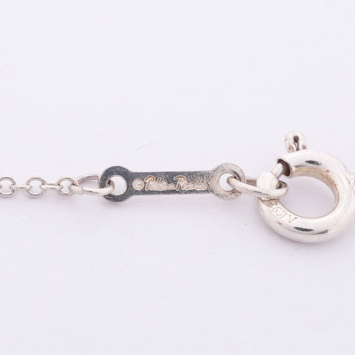【6jhb0667】ティファニー ネックレス ダブルラビングハート 1PD シルバー925 ダイヤモンド【中古】レディース