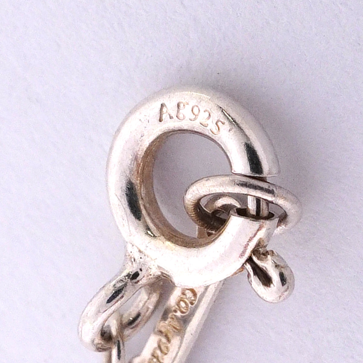 【6jhb0667】ティファニー ネックレス ダブルラビングハート 1PD シルバー925 ダイヤモンド【中古】レディース