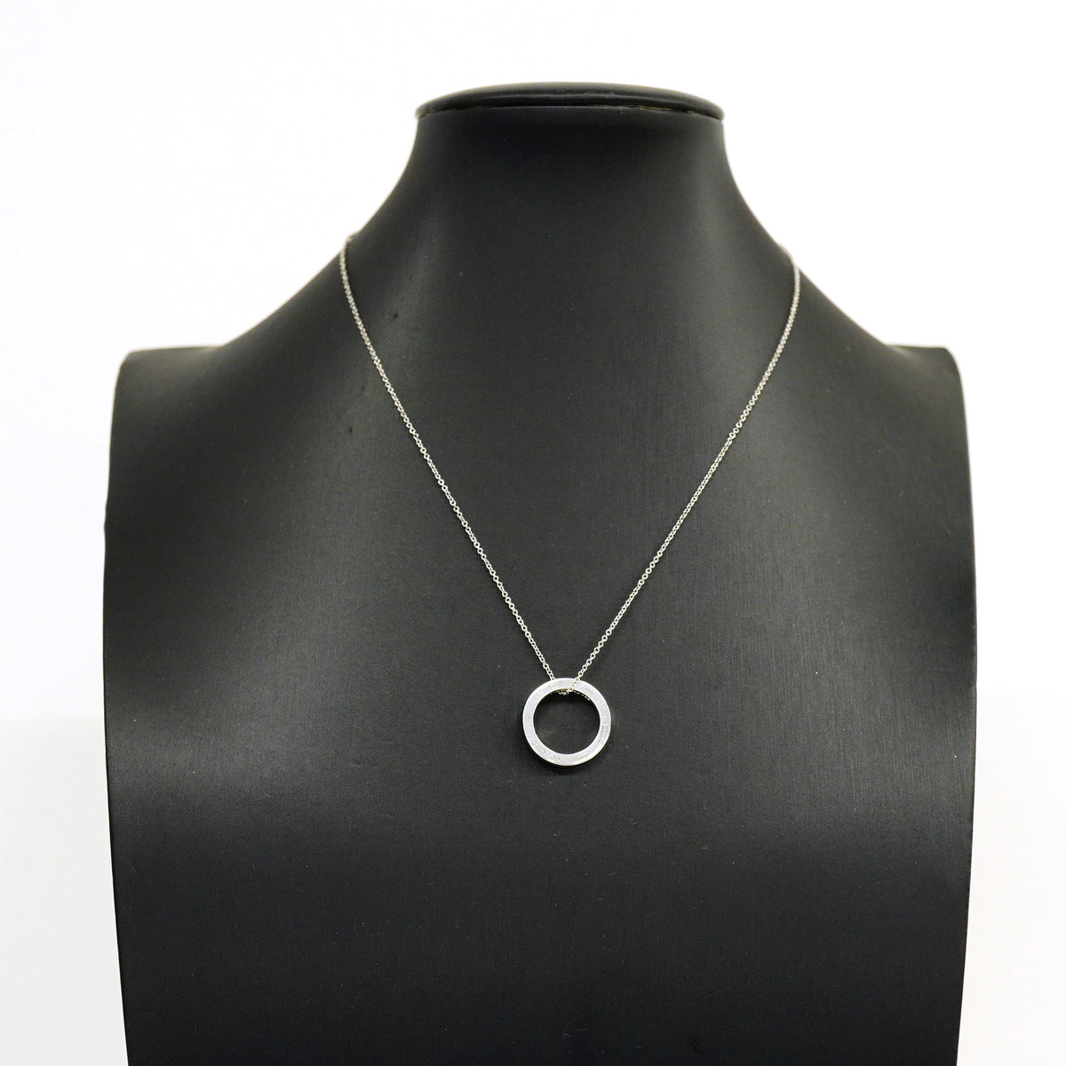【6jhb0682】ティファニー ネックレス 1837/サークル シルバー925【中古】レディース