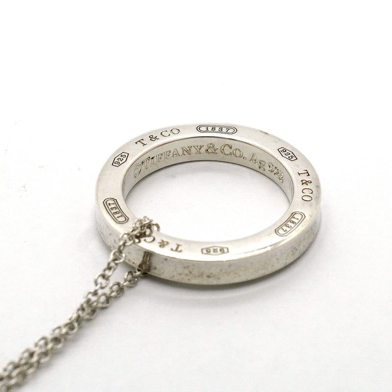 【6jhb0682】ティファニー ネックレス 1837/サークル シルバー925【中古】レディース
