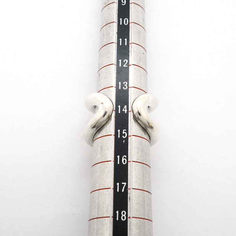 【6jhb0686】エルメス リング オスモズGM シルバー925 ＃54【中古】レディース