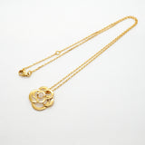 【6jhb0695】シャネル ネックレス カメリア K18YG イエローゴールド【中古】レディース
