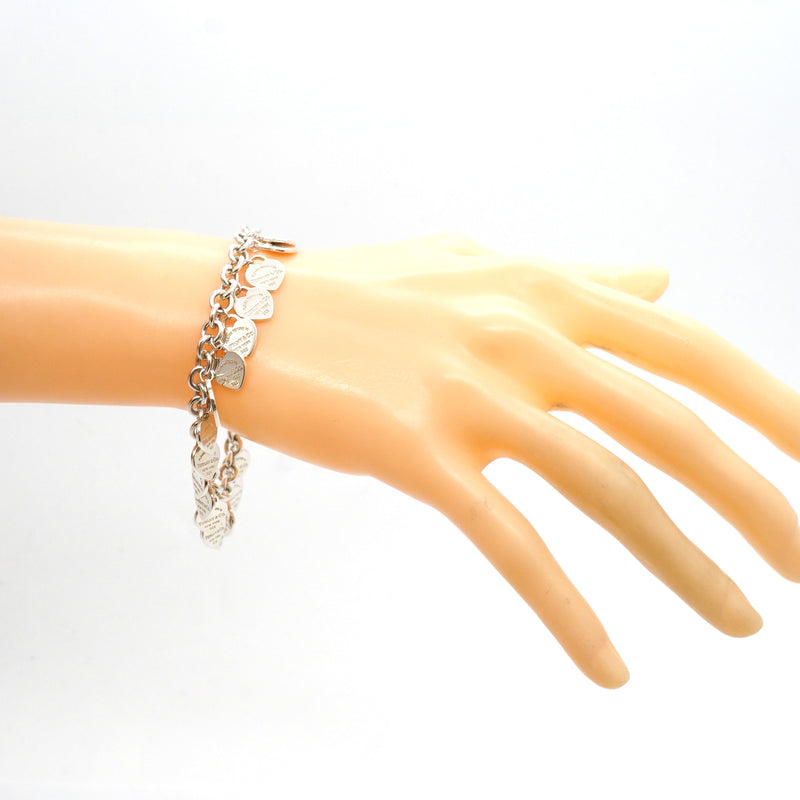 【6jhb0696】ティファニー ブレスレット リターントゥ/マルチ/ハートタグ シルバー925【中古】レディース