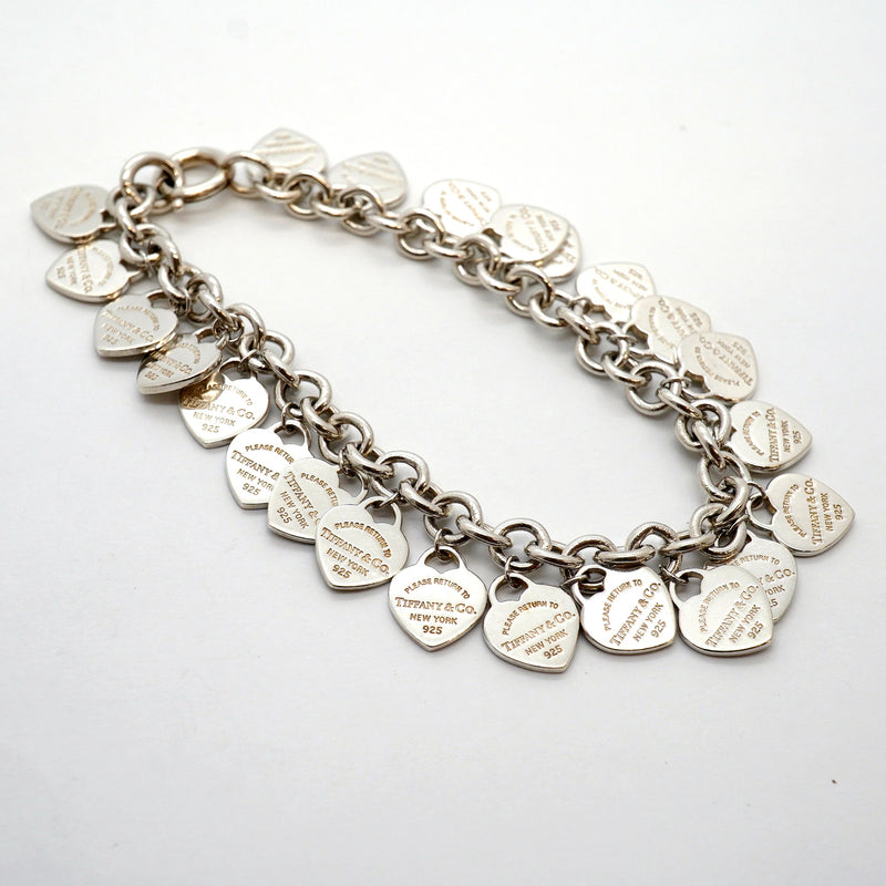 【6jhb0696】ティファニー ブレスレット リターントゥ/マルチ/ハートタグ シルバー925【中古】レディース