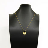 【6jhb0697】エルメス ネックレス アイリーン GPメッキ ゴールド ブラック【中古】レディース