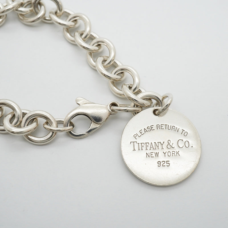 【6jhb0699】ティファニー ブレスレット リターントゥ 丸型 サークル シルバー925【中古】レディース