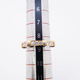 【6jhb0705】カルティエ リング コンテッサ K18YG イエローゴールド K18WG ホワイトゴールド ダイヤモンド ＃49【中古】レディース
