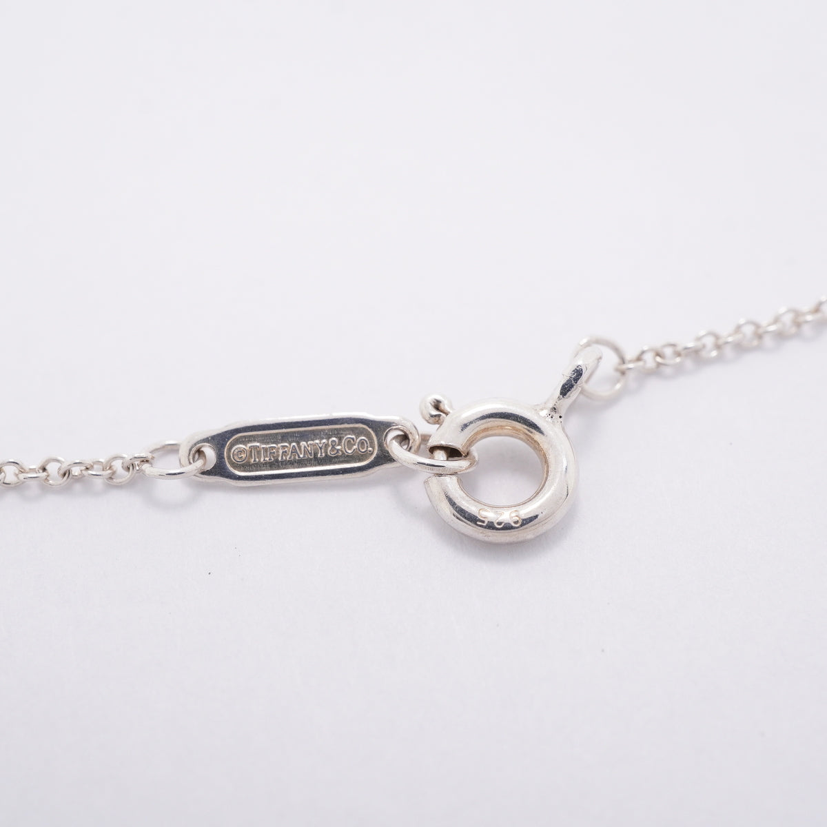 【6jhb0708】ティファニー ネックレス ダブルリターントゥハート シルバー925 ブルー【中古】レディース