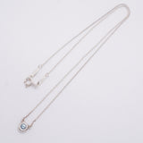 【6jhb0712】ティファニー ネックレス バイザヤード シルバー925 アクアマリン ブルー【中古】レディース