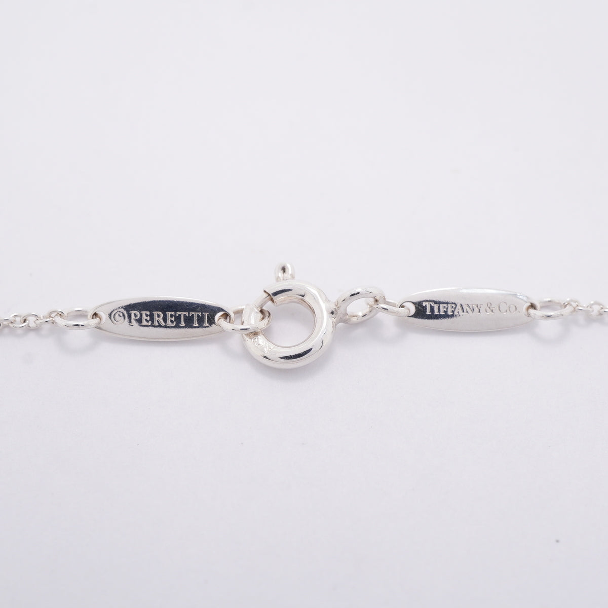 【6jhb0712】ティファニー ネックレス バイザヤード シルバー925 アクアマリン ブルー【中古】レディース
