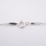 【6jhb0712】ティファニー ネックレス バイザヤード シルバー925 アクアマリン ブルー【中古】レディース
