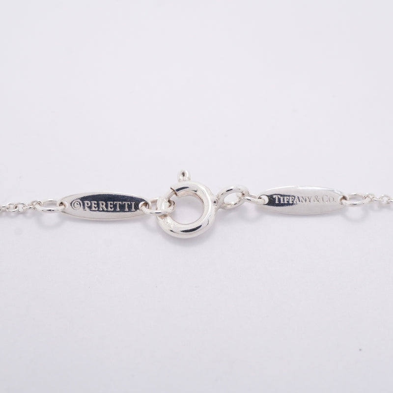【6jhb0712】ティファニー ネックレス バイザヤード シルバー925 アクアマリン ブルー【中古】レディース