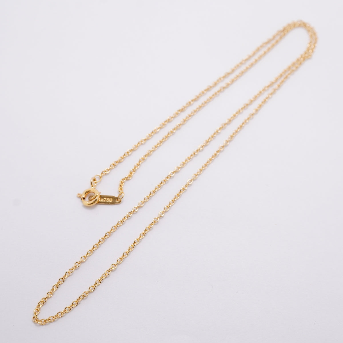 【6jhb0722】ティファニー ネックレス チェーン K18YG イエローゴールド【中古】レディース