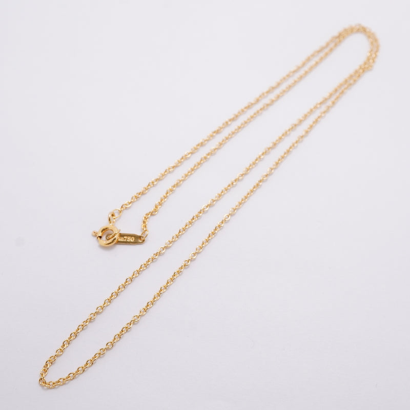 【6jhb0722】ティファニー ネックレス チェーン K18YG イエローゴールド【中古】レディース