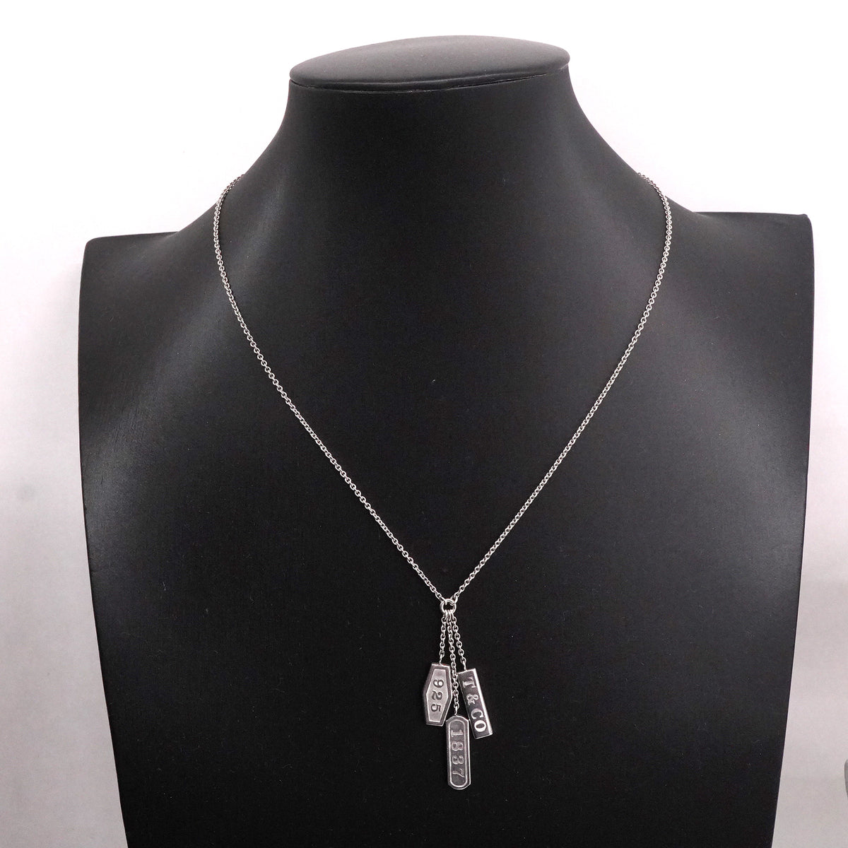 【6jhb0727】ティファニー ネックレス 1837/エレメント/トリプルタグ シルバー925【中古】レディース