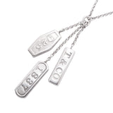【6jhb0727】ティファニー ネックレス 1837/エレメント/トリプルタグ シルバー925【中古】レディース