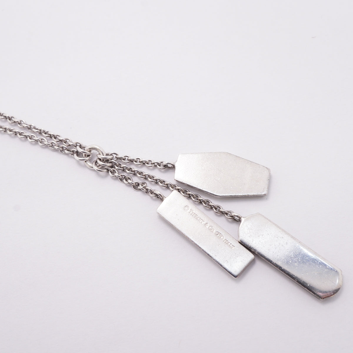 【6jhb0727】ティファニー ネックレス 1837/エレメント/トリプルタグ シルバー925【中古】レディース