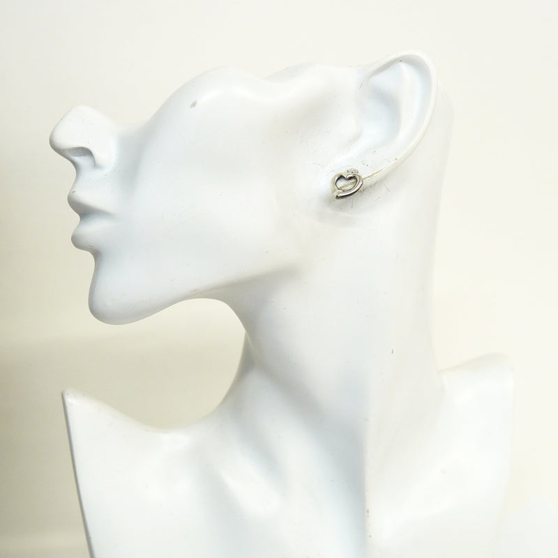 【6jhb0736】ティファニー ピアス オープンハート シルバー925【中古】レディース