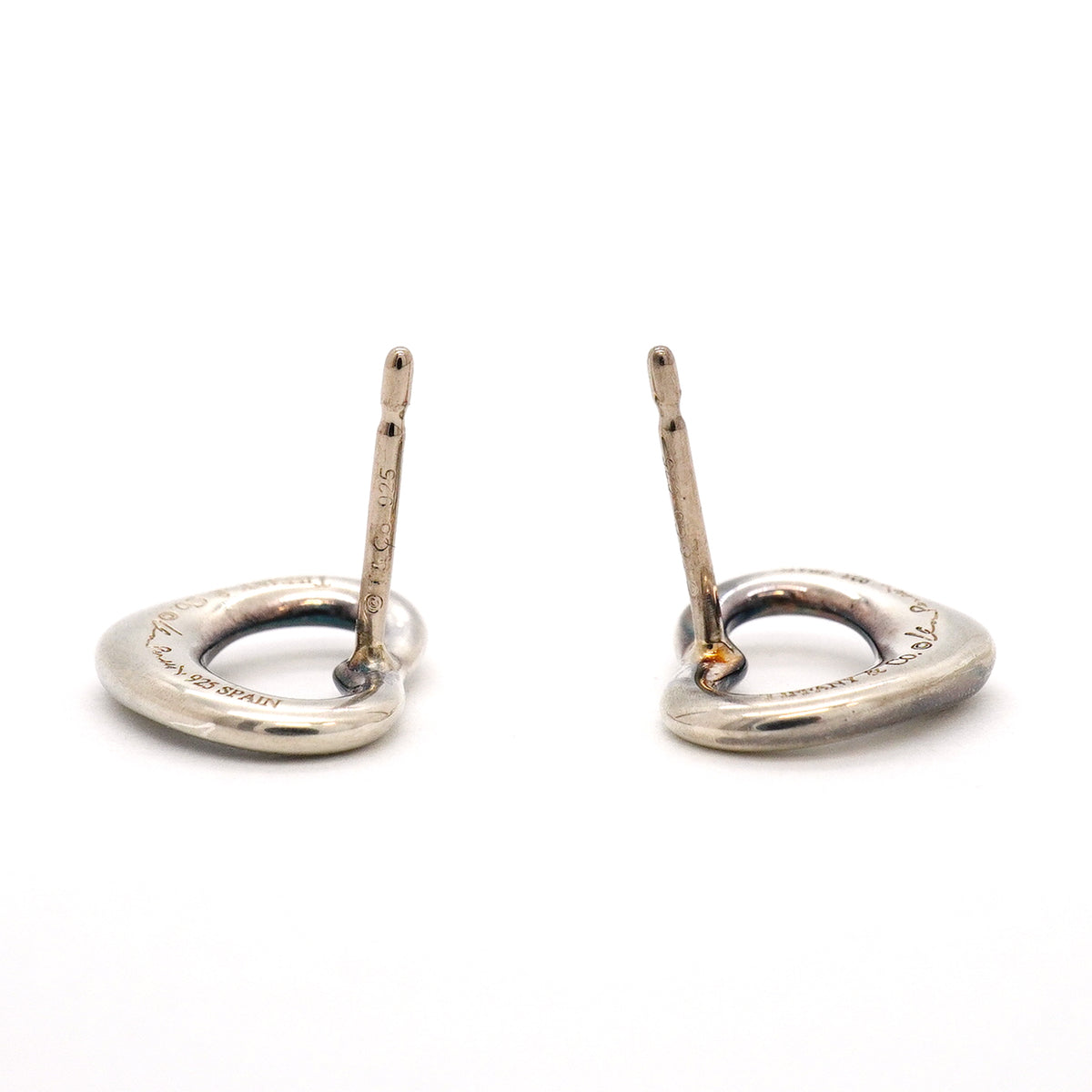 【6jhb0736】ティファニー ピアス オープンハート シルバー925【中古】レディース