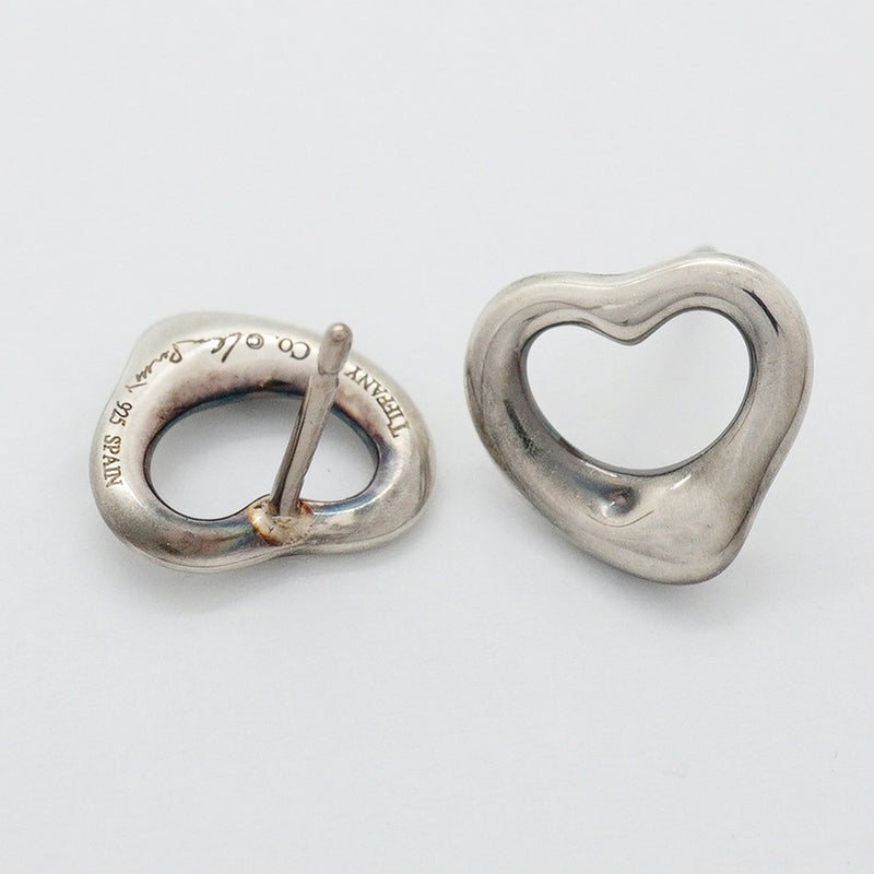 【6jhb0736】ティファニー ピアス オープンハート シルバー925【中古】レディース