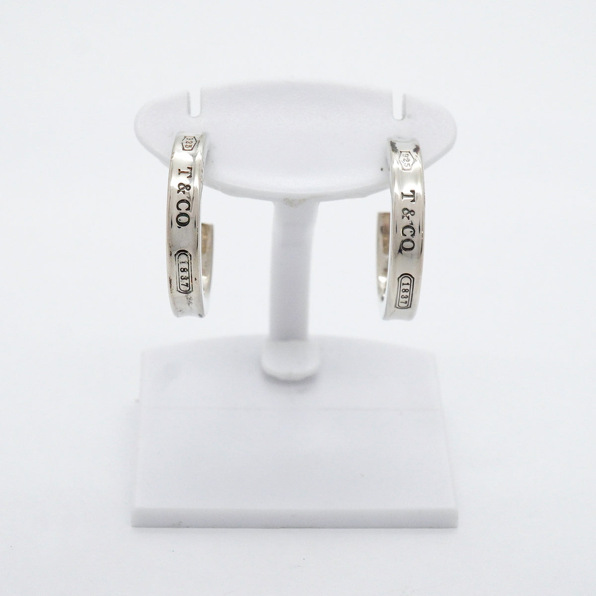 【6jhb0737】ティファニー ピアス 1837/ナロー/フープ シルバー925【中古】レディース