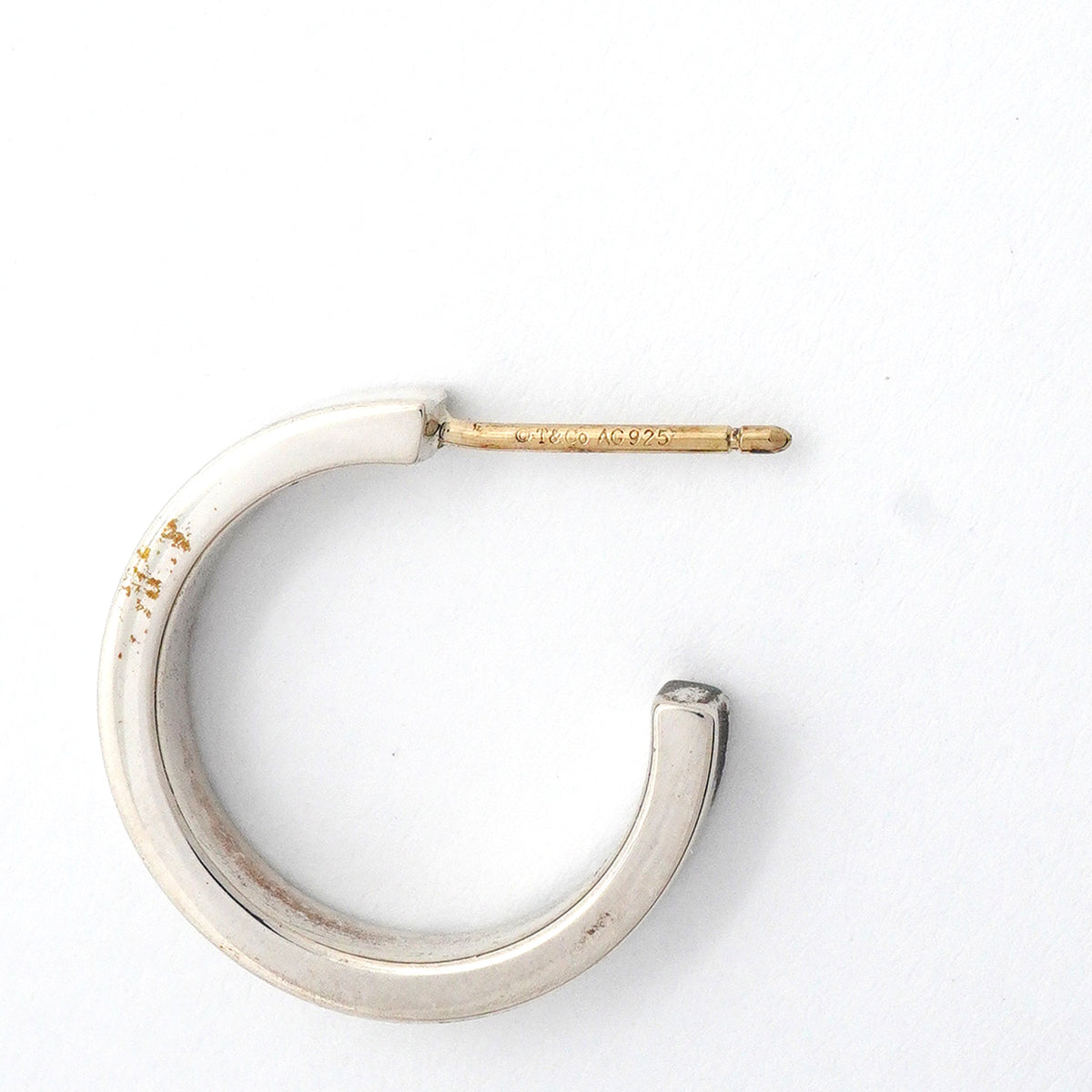 【6jhb0737】ティファニー ピアス 1837/ナロー/フープ シルバー925【中古】レディース