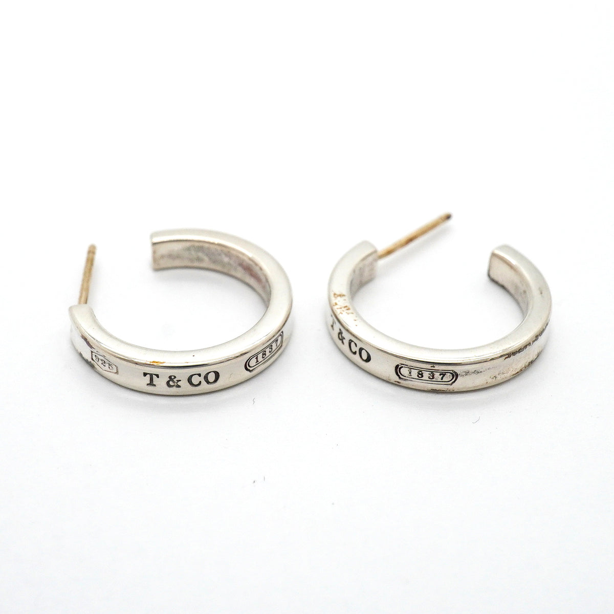 【6jhb0737】ティファニー ピアス 1837/ナロー/フープ シルバー925【中古】レディース