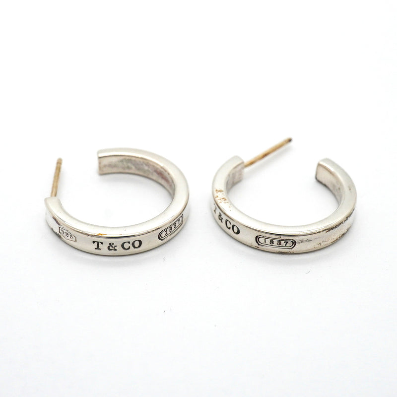 【6jhb0737】ティファニー ピアス 1837/ナロー/フープ シルバー925【中古】レディース