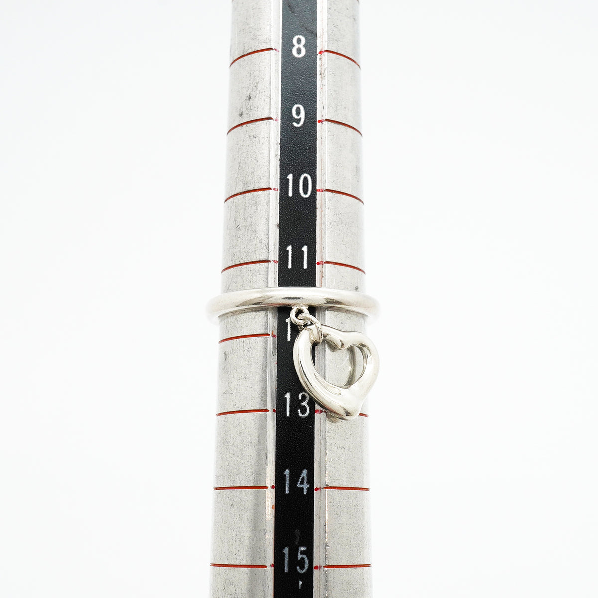 【6jhb0738】ティファニー リング オープンハート ドロップ シルバー925 11.5号【中古】レディース